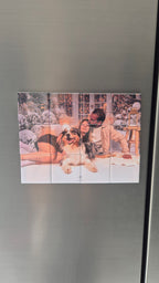 Calendrier de l'avent personnalisé - puzzle 12 magnets