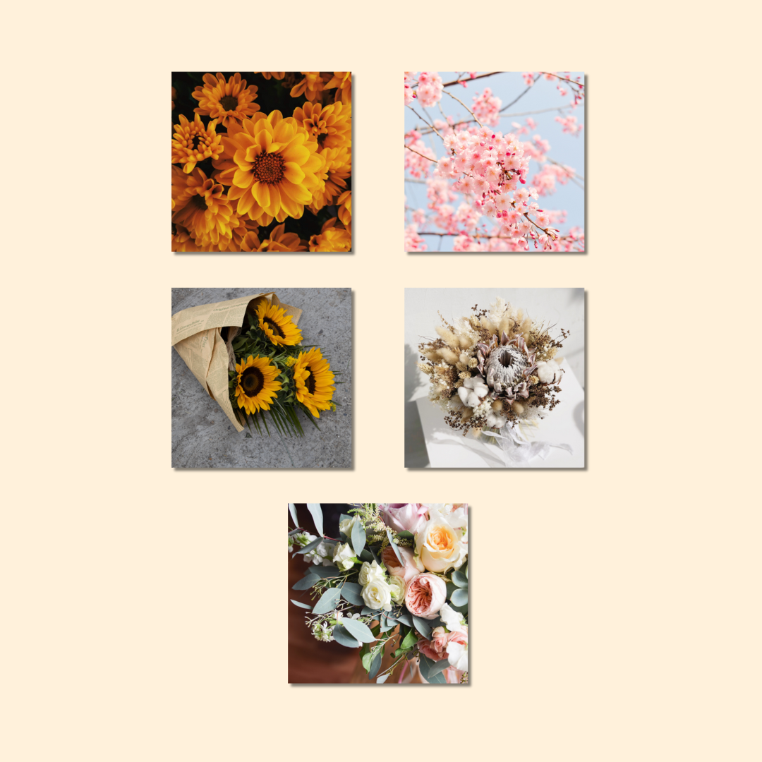 Magnets décoratifs – Fleurs