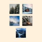 Magnets décoratifs - Hiver