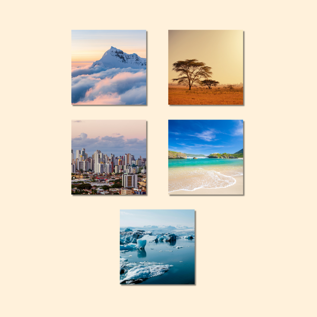 Magnets décoratifs - Paysages