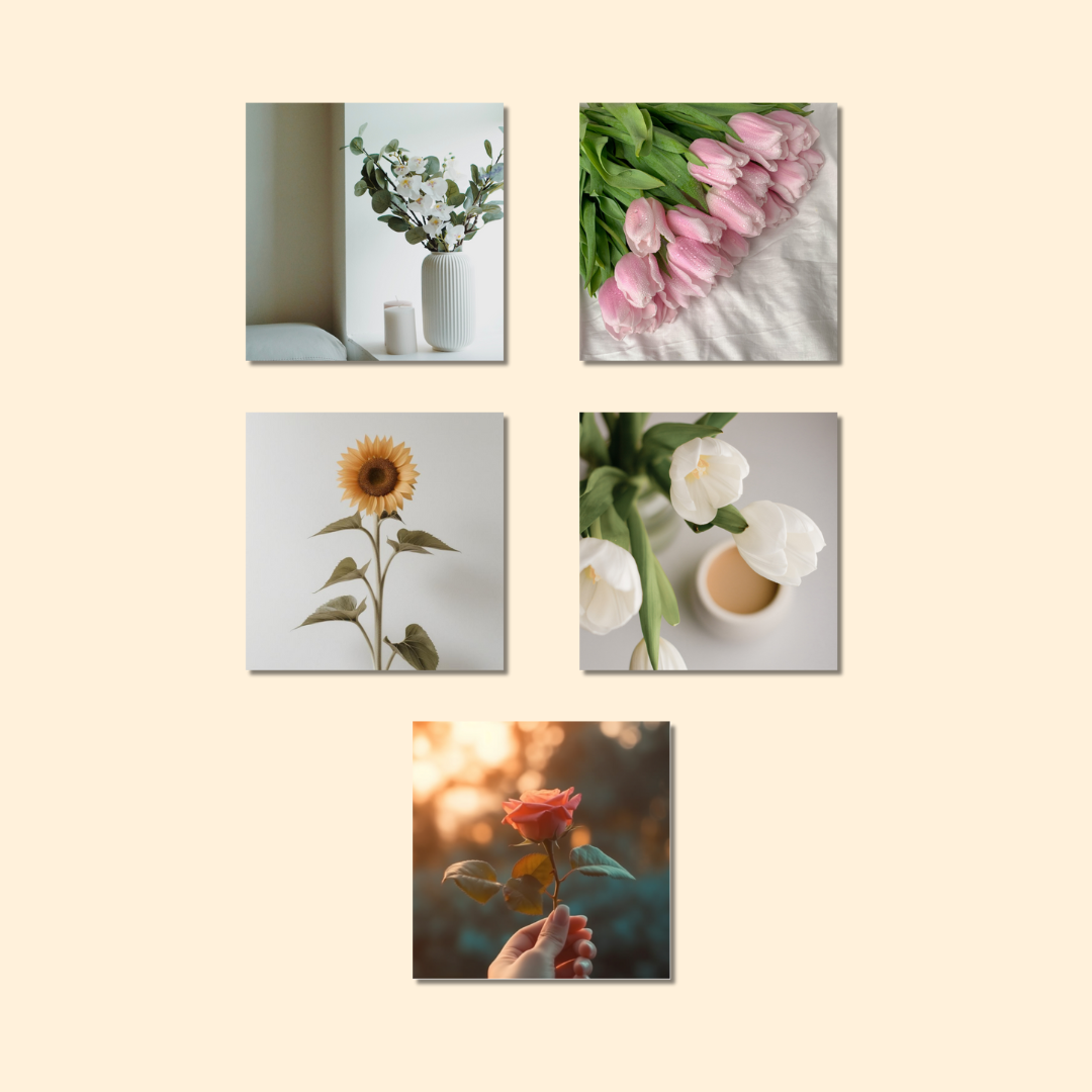 Magnets décoratifs – Fleurs