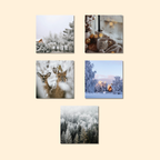 Magnets décoratifs - Hiver