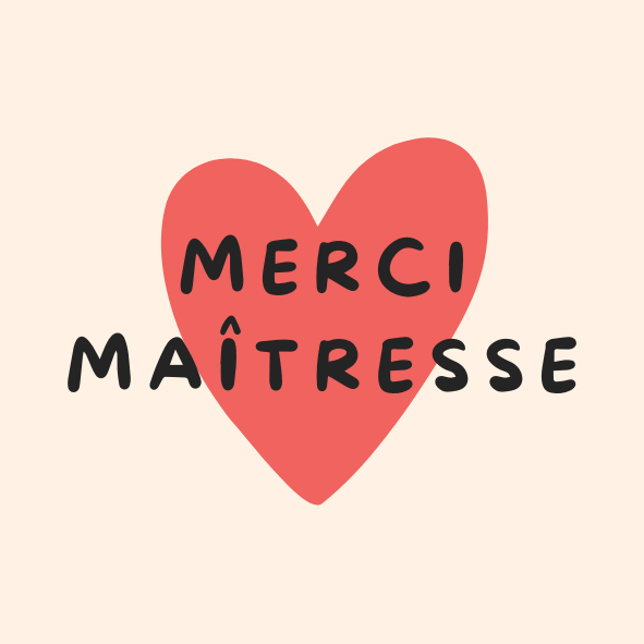 Magnets message - Maîtresse