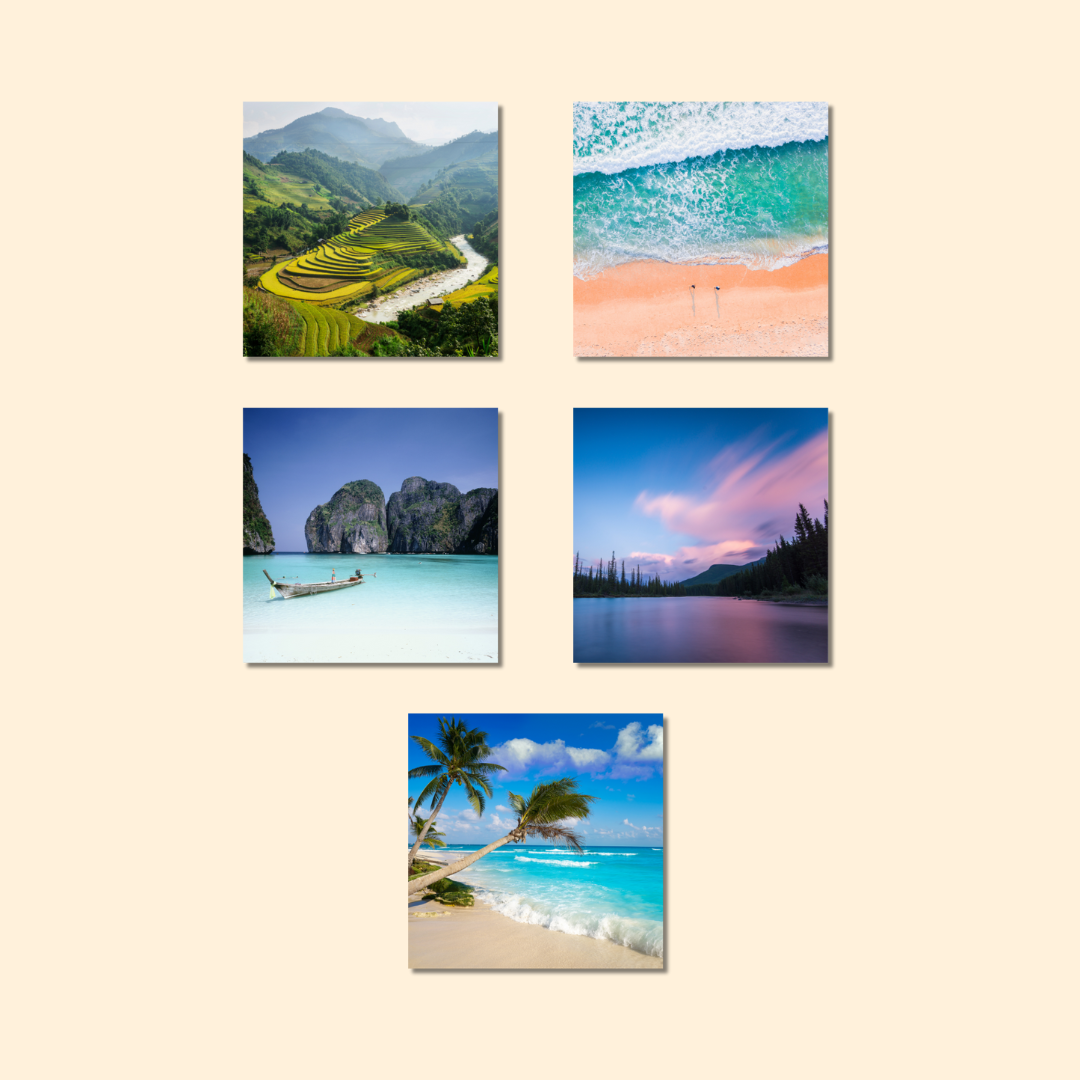 Magnets décoratifs - Paysages