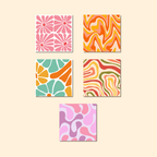 Magnets décoratifs – 70’s Vibes