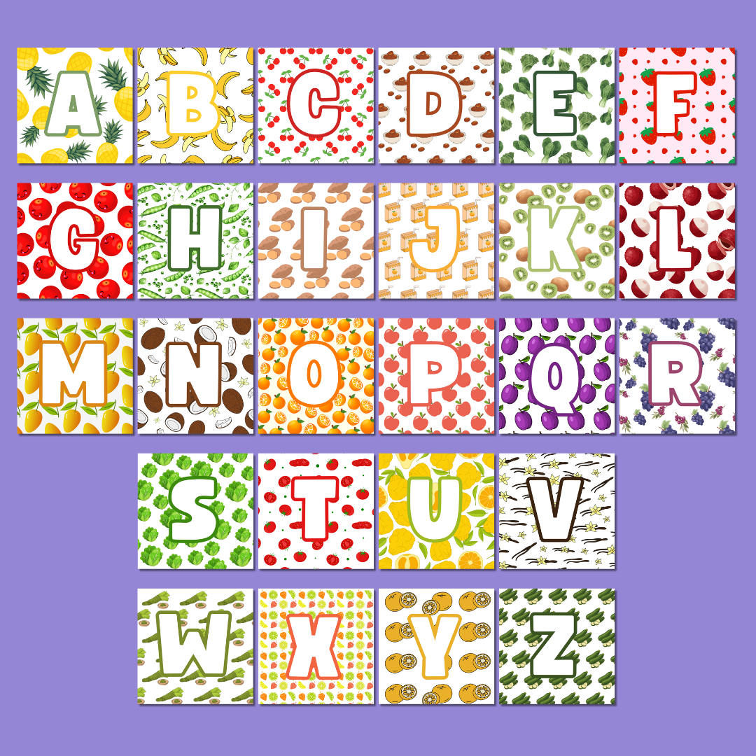 Alphabet – Pack de 26 magnets éducatifs (A à Z)