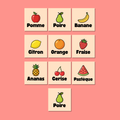 Fruits & Légumes – Pack de 10 magnets éducatifs