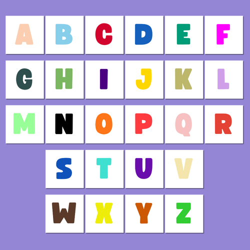 Alphabet – Pack de 26 magnets éducatifs (A à Z)